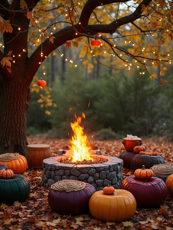 unique seating fire pit