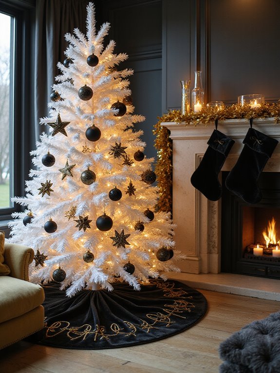 velvet black holiday decorations
