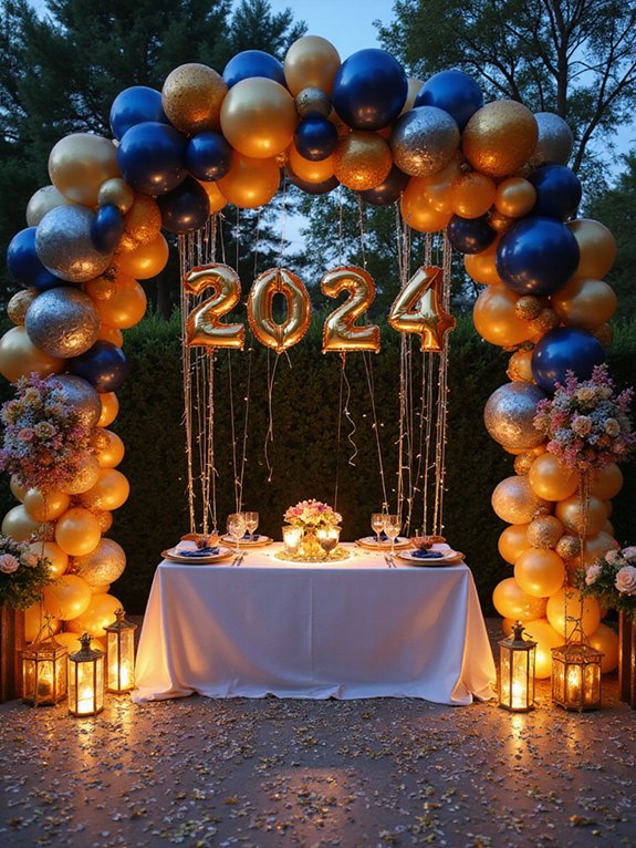 vibrant balloon celebration decor