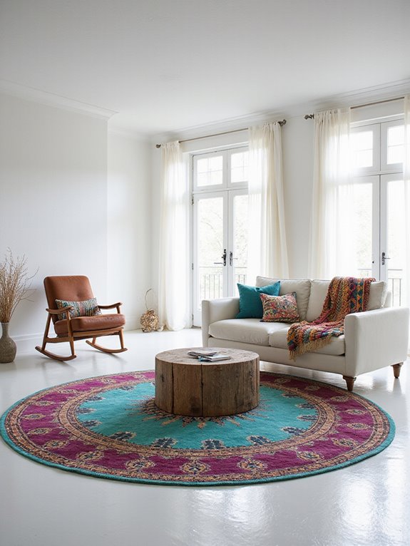 vibrant colorful rugs await