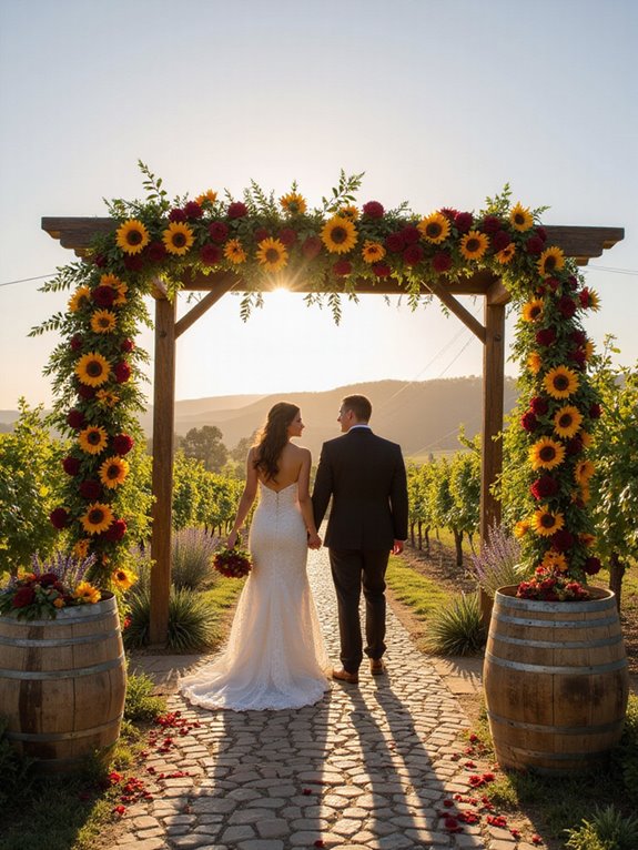 vibrant floral wedding centerpieces