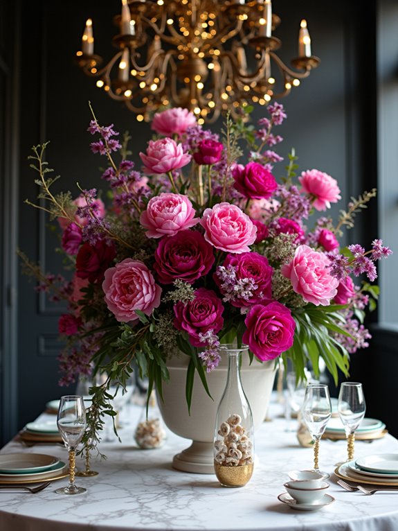 vibrant floral wedding centerpieces