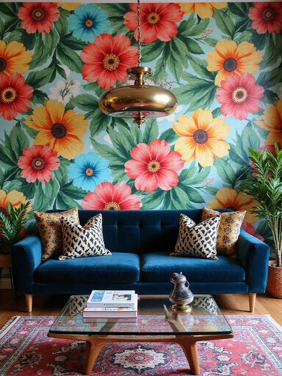 vibrant graphic wallpaper revival