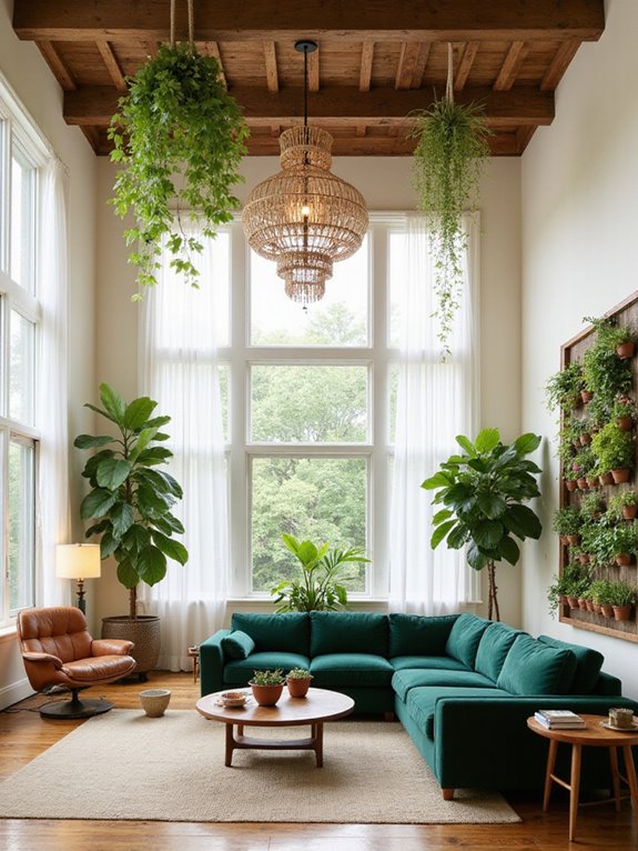 vibrant houseplants enhance interiors