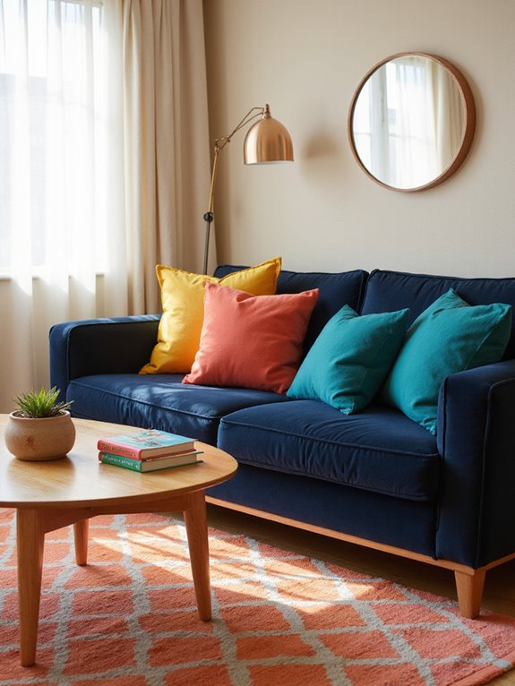 vibrant pillows for decor