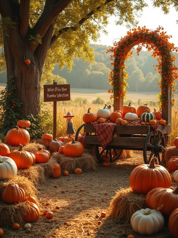 vibrant pumpkin arrangement techniques