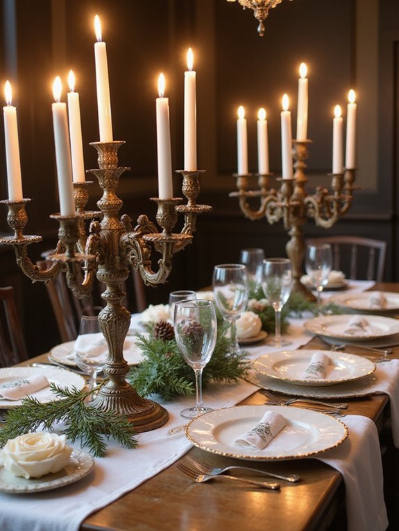 vintage candelabras for elegance