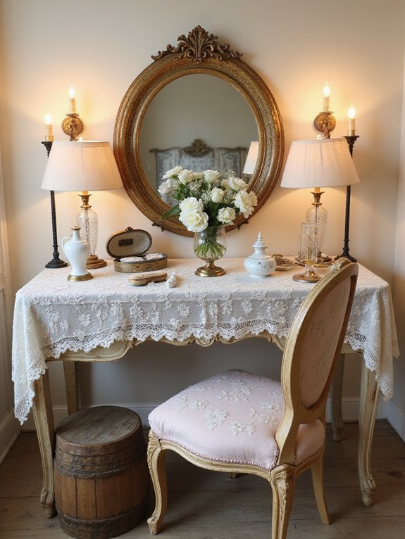 vintage charm with doilies