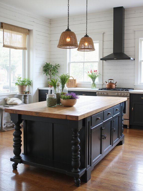 vintage industrial kitchen charm