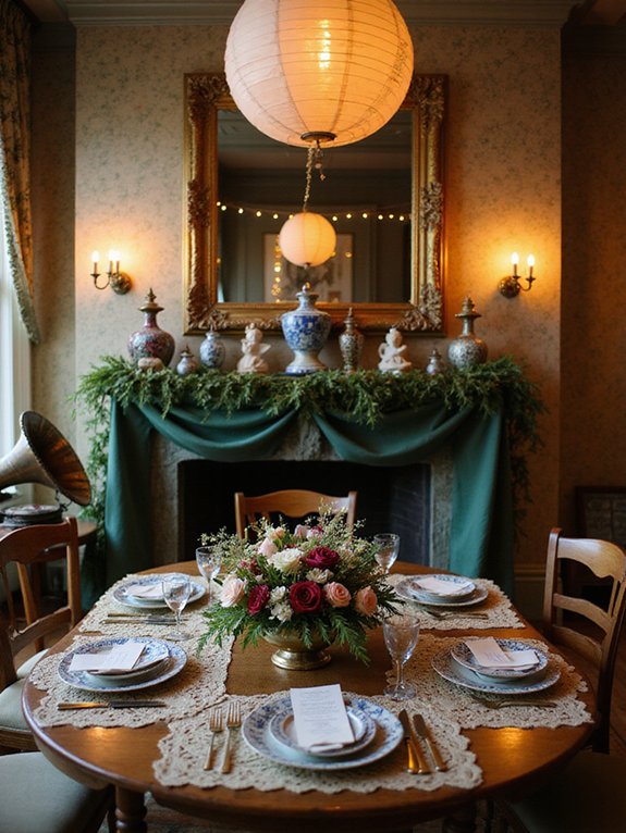 vintage new year celebration decor