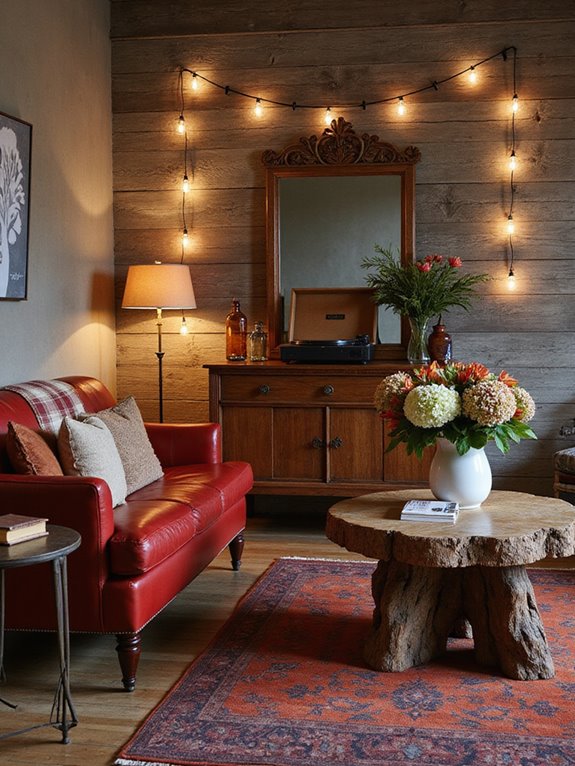 vintage rustic living makeover