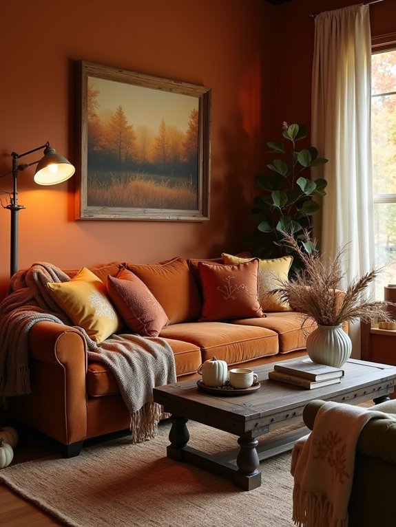 warm earthy fall colors