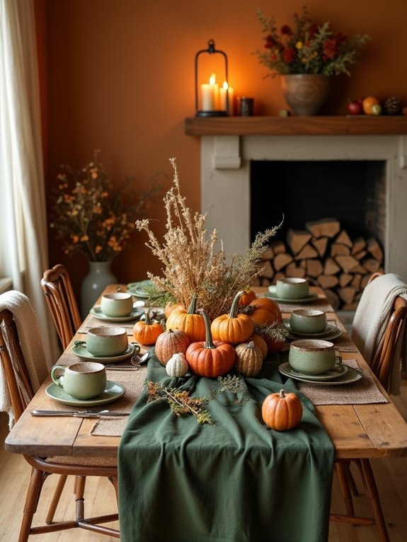 warm earthy fall decor