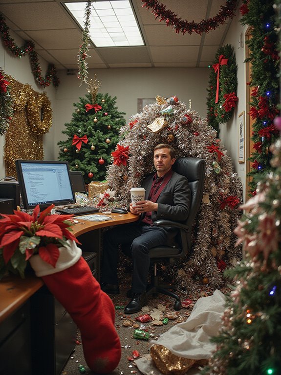 warm festive woolen garland