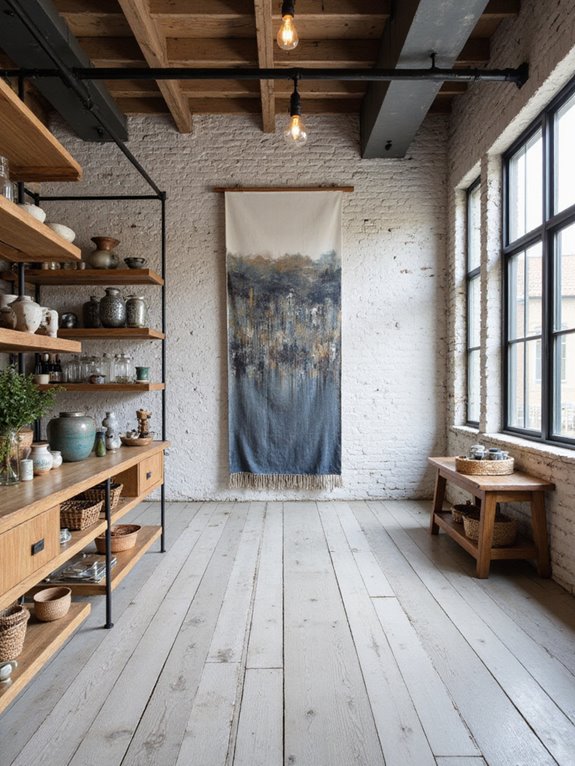 warm industrial chic decor