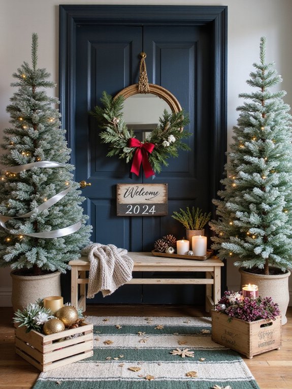 welcoming new year entryway