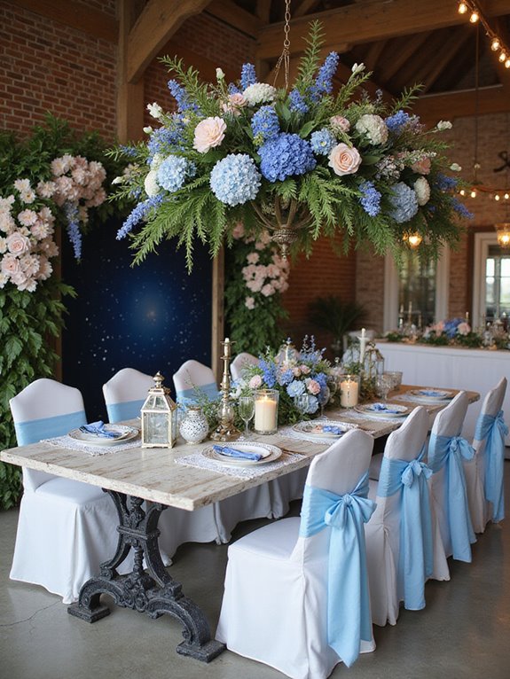 whimsical coastal event decor
