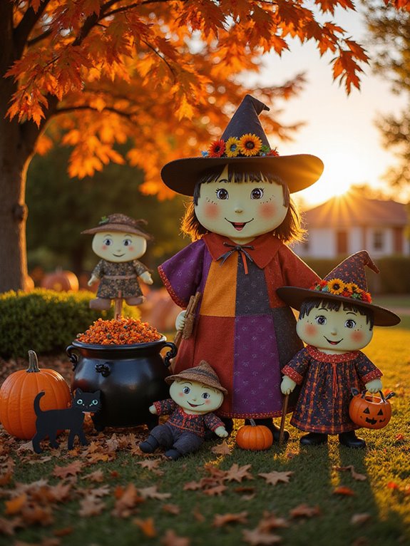 whimsical friendly witch decor