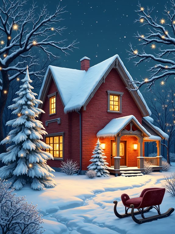 whimsical snowflake winter decor