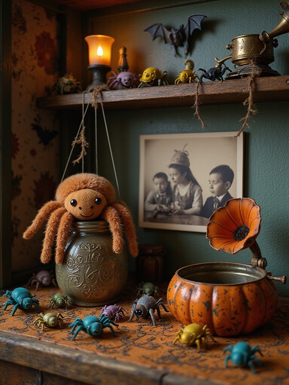 whimsical toy spiders delight