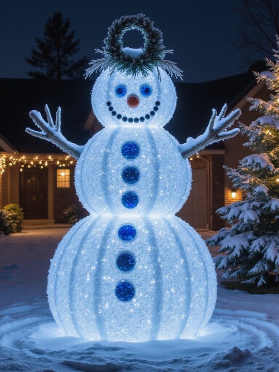 whimsical winter garden sculptures