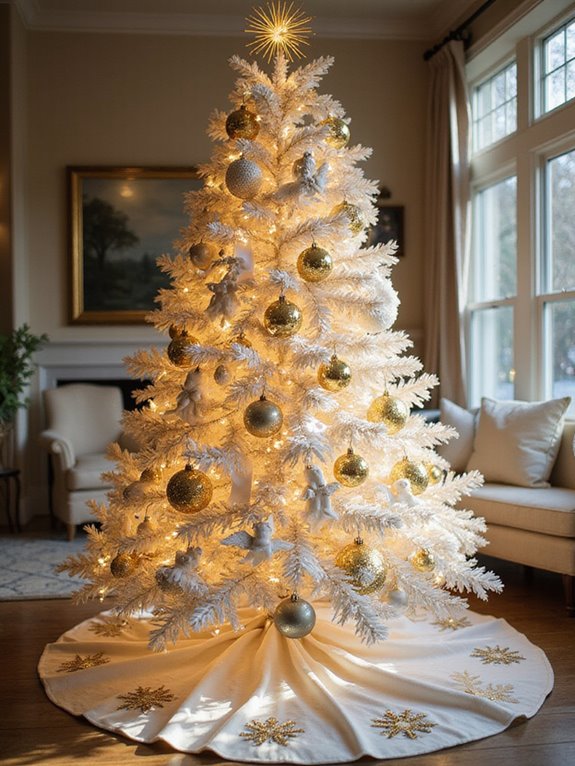 white and gold elegance