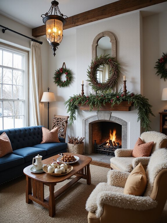 winter citrus and evergreens