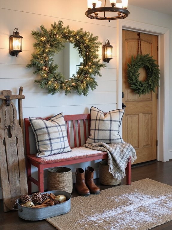 winter entryway decor ideas