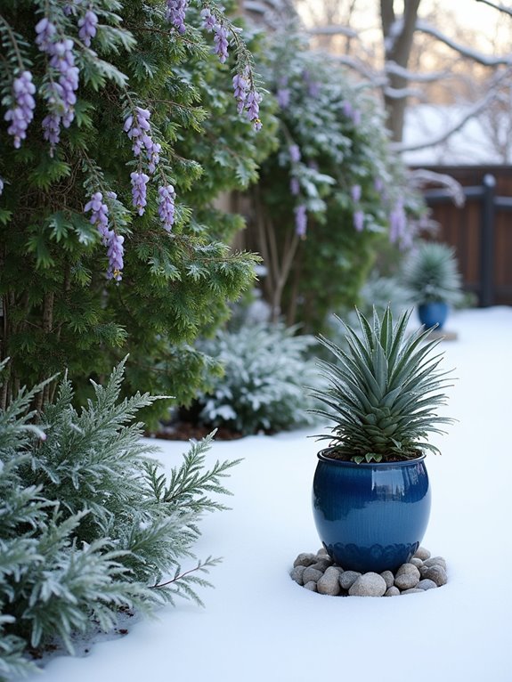 winter evergreen garden appeal