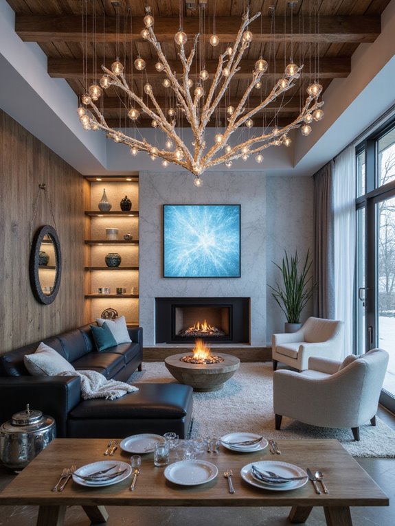 winter ice centerpiece designs