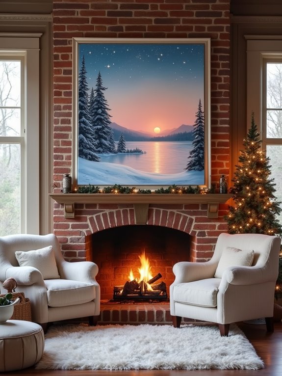 winter landscape canvas art