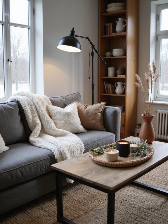 winter living room decor