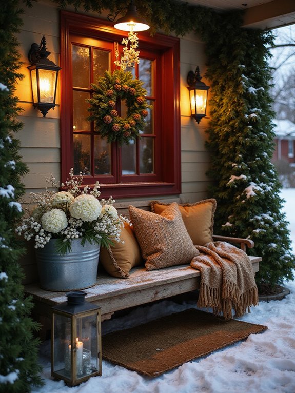 winter porch decoration ideas