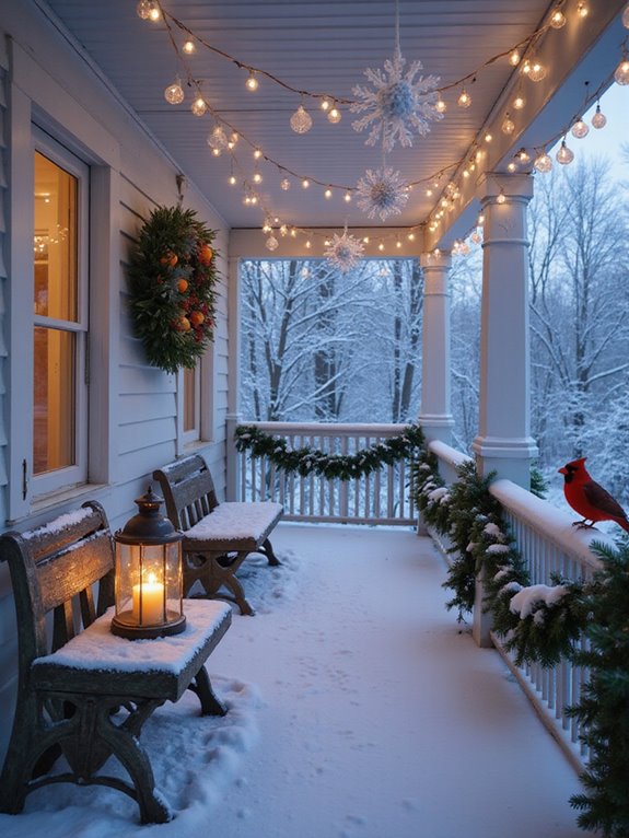 winter porch decoration ideas