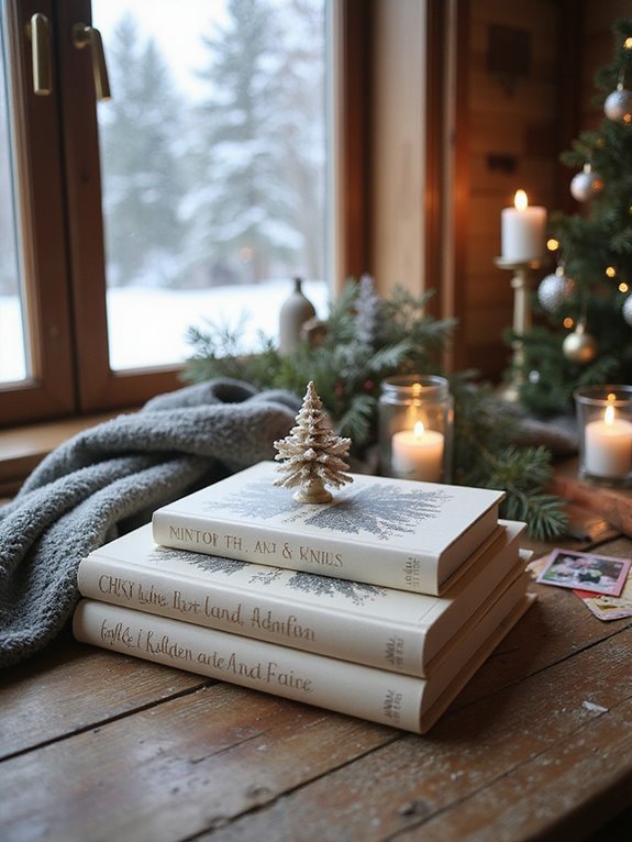 winter themed coffee table books