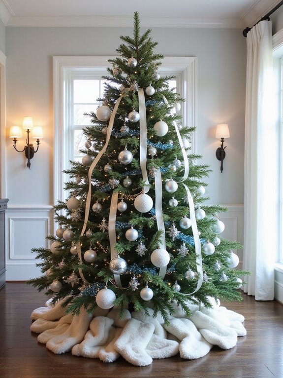 winter white tree elegance