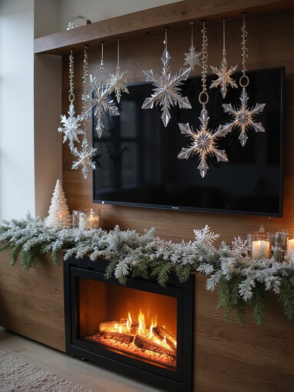 winter wonderland snowflakes decor