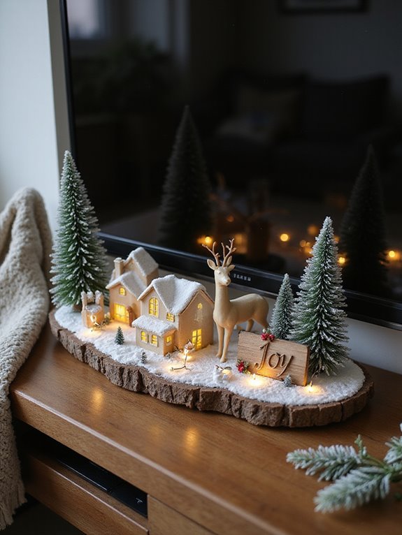 winter wonderland tv decor