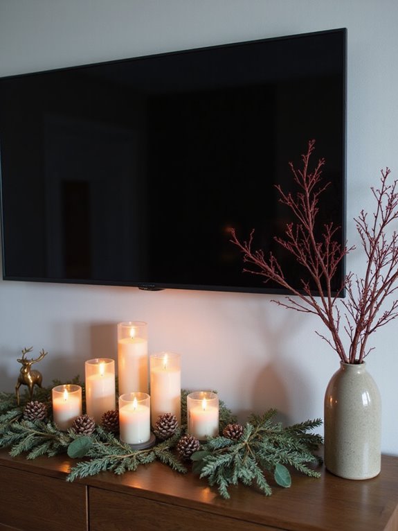 winter wonderland tv decor