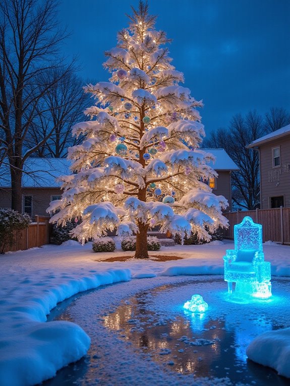 winter yard decoration ideas