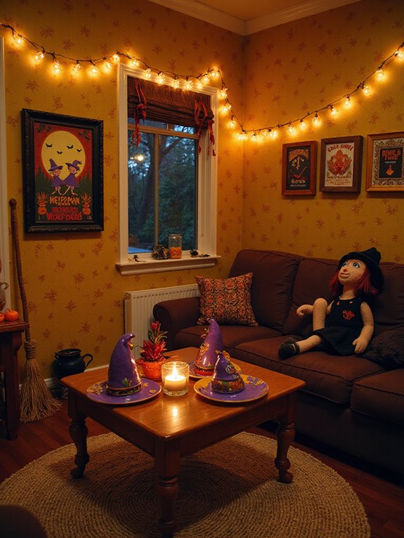 witch hats and broomsticks creativity