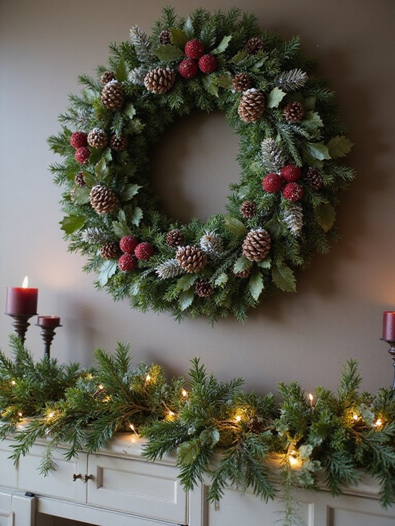 wreath and garland coordination