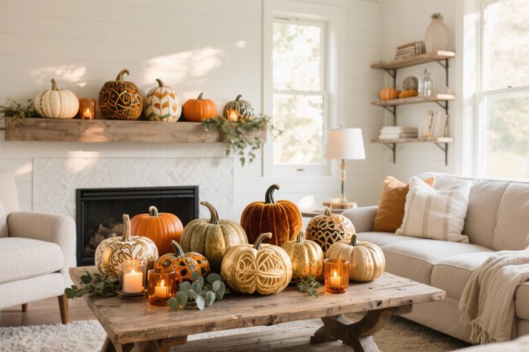 10 Beautifully Decorated Pumpkins for Your Home That Steal the Show