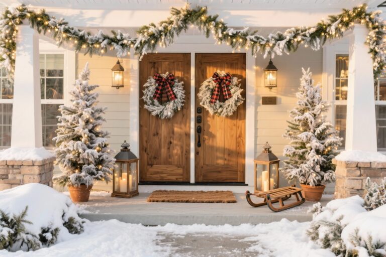10 Front Porch Christmas Decor Ideas for Instant Curb Appeal That Wow