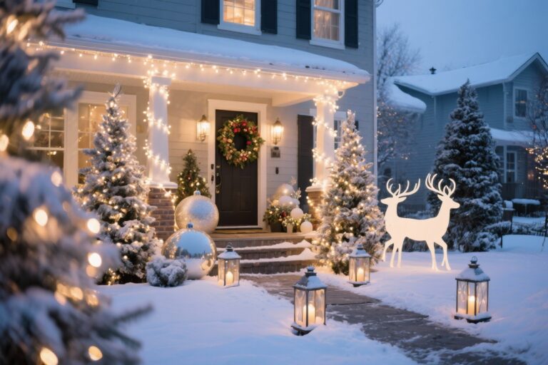 10 Magical Outdoor Christmas Decor Ideas to Brighten Your Yard