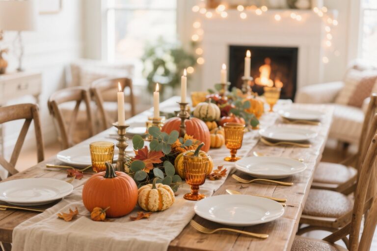 12 Charming Thanksgiving Table Decoration Ideas for Family Dinners That Wow
