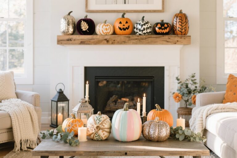 8 Fun Ways to Decorate Pumpkins for Halloween That Wow Every Room