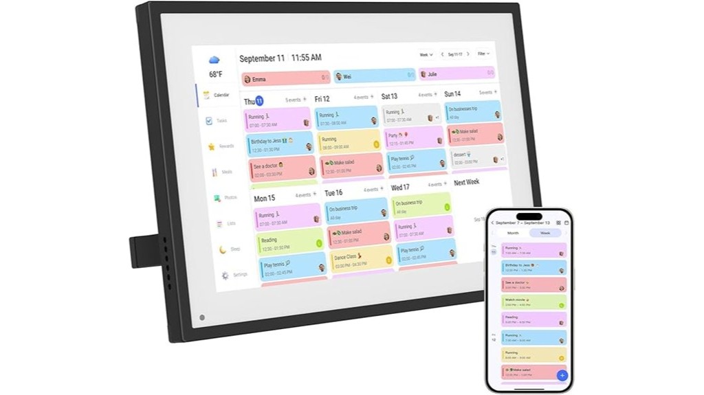 10 1 inch smart calendar frame