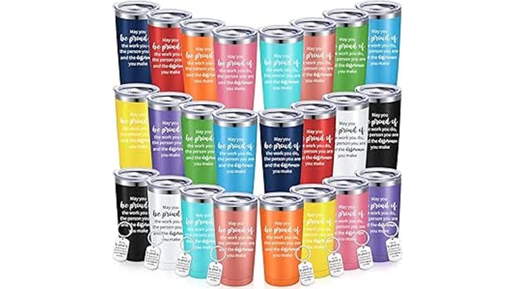 12 set 20oz stainless tumblers