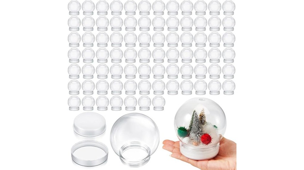 130 piece diy snow globes